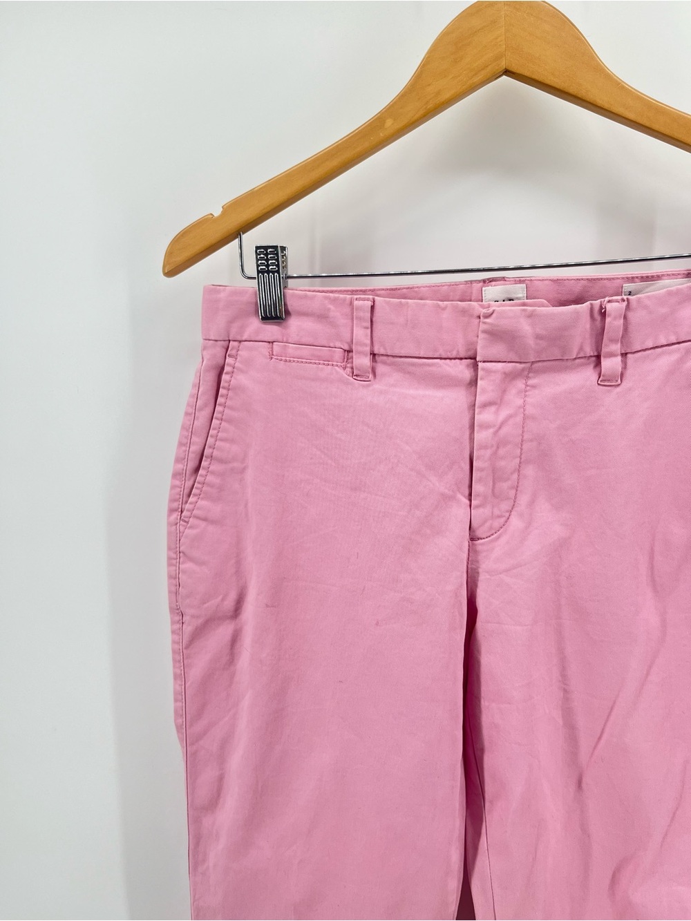 Gap Slim City Crop Pants Pink Stretch Cotton Ankle Chinos Size 2 - Picture 10 of 10